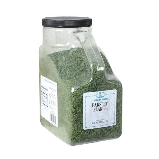Traders Choice Parsley Flakes, 1 x 11 oz Case - Alternate product angle or state