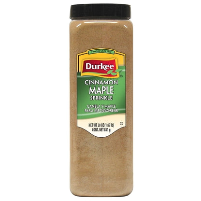Durkee Cinnamon Maple Sprinkle, 6 x 30 oz Case - Spices Seasonings