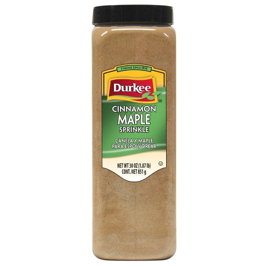 Durkee Cinnamon Maple Sprinkle, 6 x 30 oz Case - Spices Seasonings