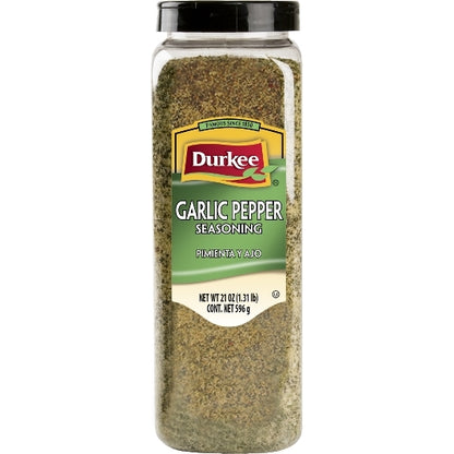 Durkee Garlic Pepper Seasoning, 6 x 21 oz Case - Spices Seasonings