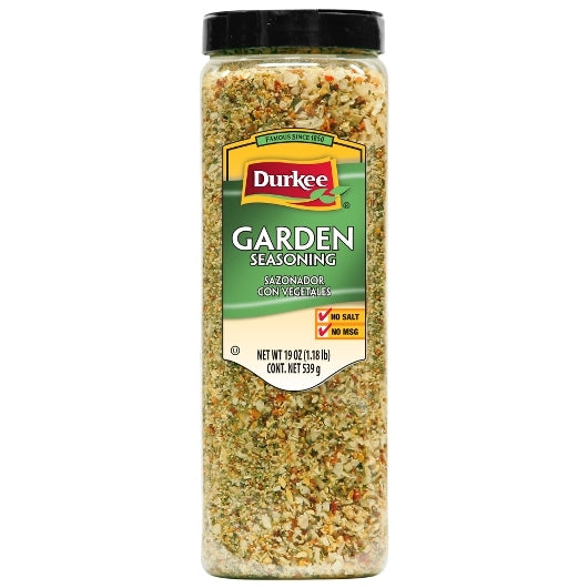 Durkee Salt Free No Msg Garden Seasoning, 6 x 19 oz Case - Spices Seasonings