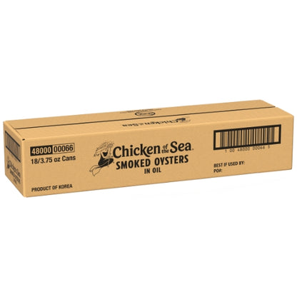 Chicken Of The Sea Smoked Oysters In Oil, 18 x 3.75 oz Case - DOT product image 6