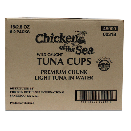 Chicken Of The Sea Chunk Light Tuna In Water Bowl, 8 x 5.6 oz Case - DOT product image 3