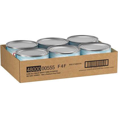 Tuna Chunk White Low Sodium Solid Albacore Tuna In Water, 6 x 66.5 oz Case - DOT product image 5