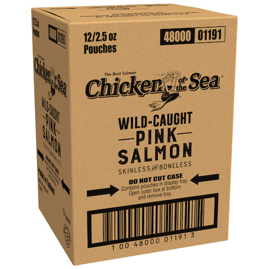 Chicken Of The Sea Skinless Boneless Pink Salmon Pouch, 12 x 2.5 oz Case - DOT product image 4