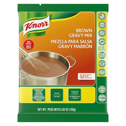 Knorr Brown Gravy Mix Packets, 6 x 6.83 oz Case - Condiments & Sauces
