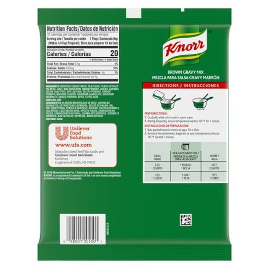 Knorr Brown Gravy Mix, 6 x 6.83 oz Case - DOT product image 2