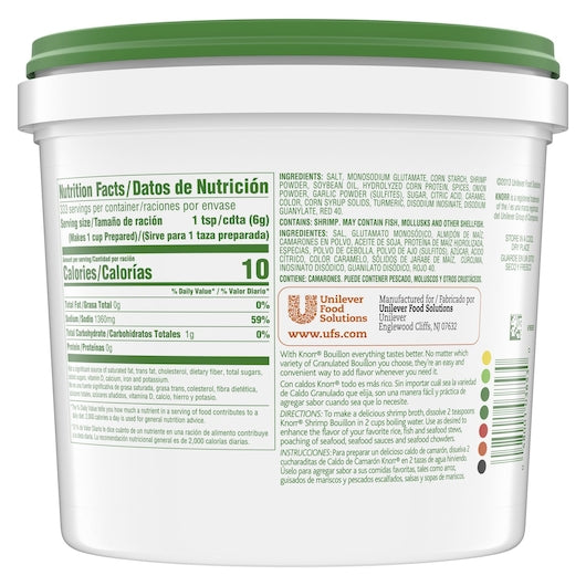 Knorr Caldo de Camaron Shrimp Base/Bouillon, 4 x 4.4 lb Case - DOT product image 8