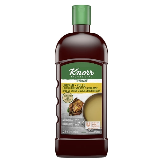 Knorr Professional Gluten Free, Liquid, Concentrated Chicken Flavor, 4 x 32 fl oz Case - DOT product image 2