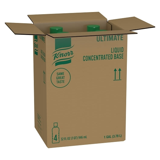 Knorr Professional Gluten Free, Liquid, Concentrated Chicken Flavor, 4 x 32 fl oz Case - Pantry Ingredients