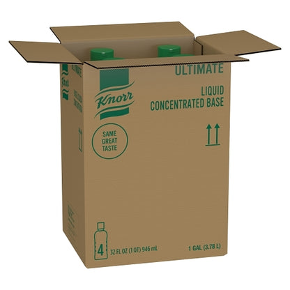Knorr Professional Gluten Free, Liquid, Concentrated Chicken Flavor, 4 x 32 fl oz Case - Pantry Ingredients