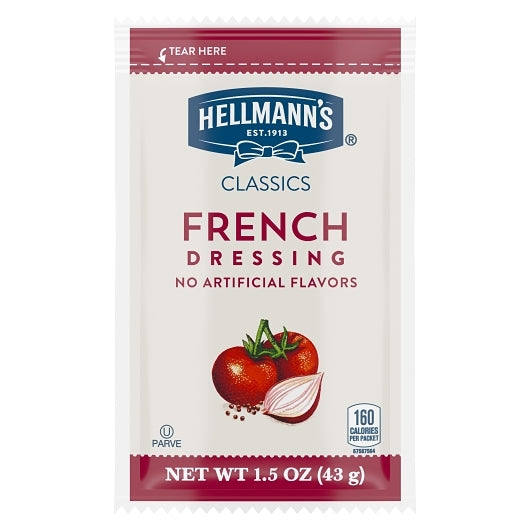 Hellmann's Classics French Salad Dressing Single Serve, 102 x 1.5 oz Case - DOT product image 2