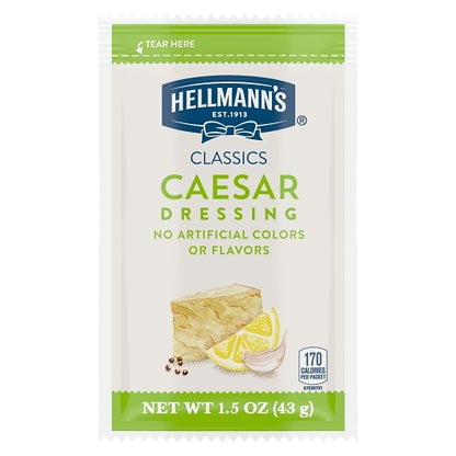 Hellmanns Creamy Caesar Classics Caesar Salad Dressing Single Serve, 102 x 1.5 oz Case - DOT product image 3