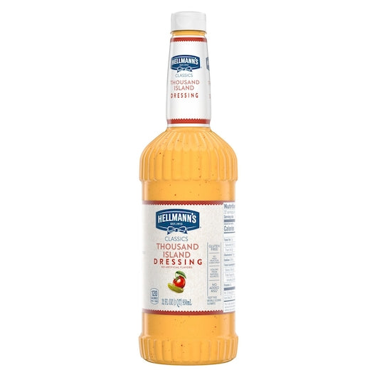 Hellmanns Thousand Island Classics Thousand Island Salad Bar Dressing Bottle, 6 x 32 oz Case - DOT product image 5