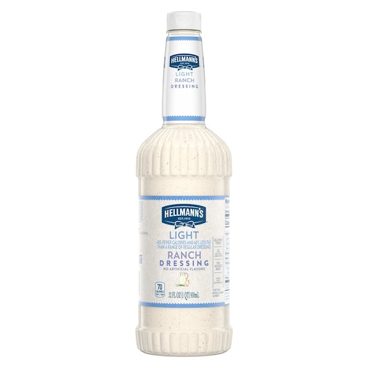 Hellmanns Blue Ribbon Classics Light Ranch Salad Bar Dressing Bottle, 6 x 32 oz Case - DOT product image 2