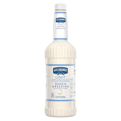 Hellmanns Blue Ribbon Classics Light Ranch Salad Bar Dressing Bottle, 6 x 32 oz Case - DOT product image 2