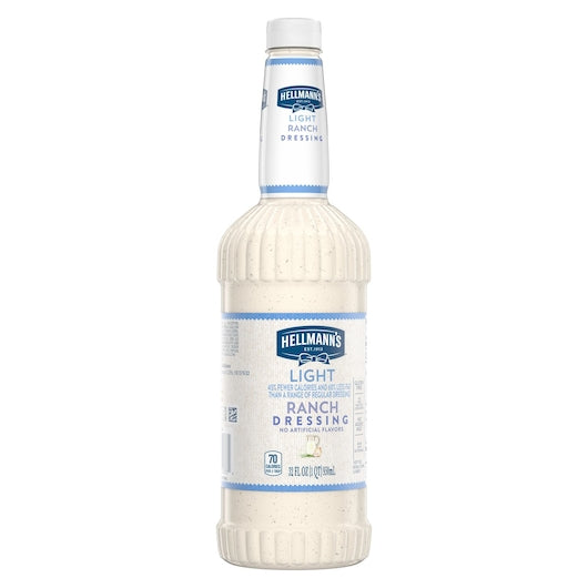 Hellmanns Blue Ribbon Classics Light Ranch Salad Bar Dressing Bottle, 6 x 32 oz Case - DOT product image 8