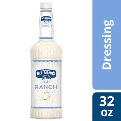 Hellmanns Blue Ribbon Classics Light Ranch Salad Bar Dressing Bottle, 6 x 32 oz Case - DOT product image 3