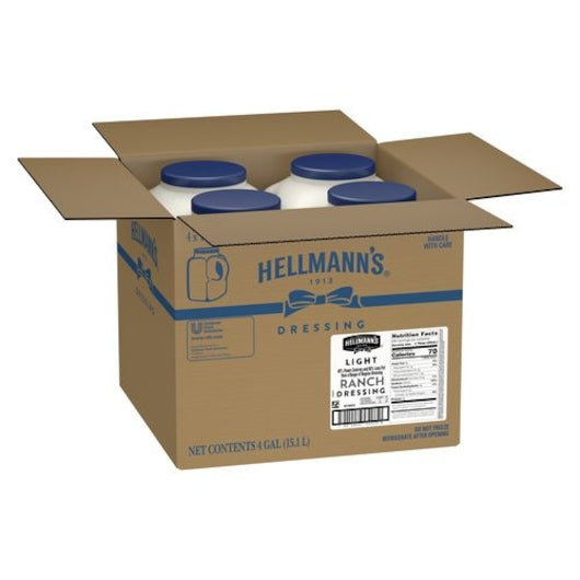 Hellmanns Light Ranch Dressing Bulk, 4 x 1 GA Case - DOT product image 8