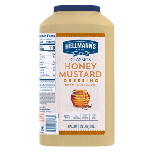 Hellmans Honey Mustard Classic Honey Mustard Dressing Bulk, 4 x 1 GA Case - DOT product image 2