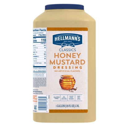 Hellmans Honey Mustard Classic Honey Mustard Dressing Bulk, 4 x 1 GA Case - DOT product image 2