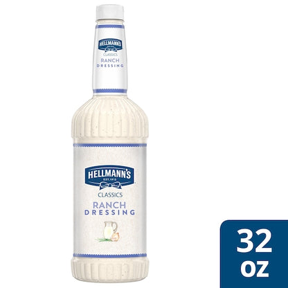 Hellmann's Classics Creamy Ranch Salad Bar Dressing Bottle, 6 x 32 oz Case - DOT product image 2