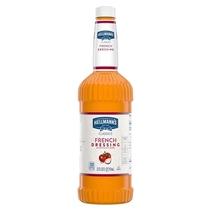 Hellmann's Classics French Salad Bar Dressing Bottle, 6 x 32 oz Case - Condiments & Sauces