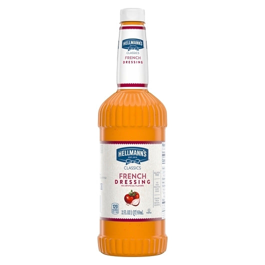 Hellmann's Classics French Salad Bar Dressing Bottle, 6 x 32 oz Case - Condiments & Sauces