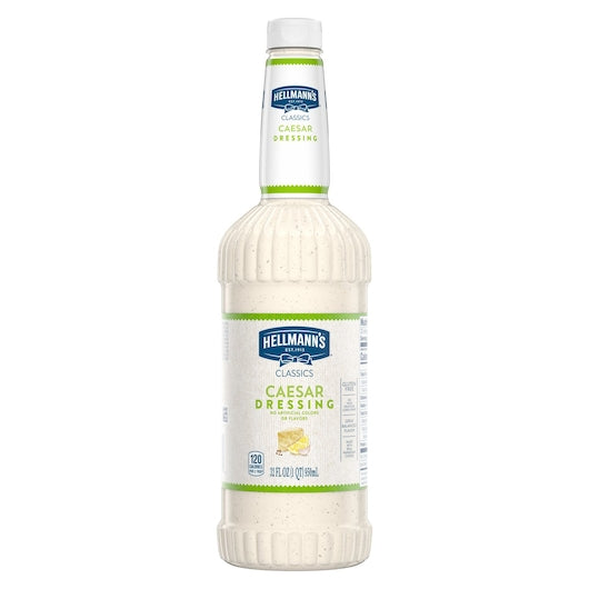 Hellmann's Classics Caesar Salad Bar Dressing Bottle, 6 x 32 oz Case - Condiments & Sauces