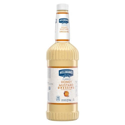 Hellmanns Blue Ribbon Classics Honey Mustard Salad Bar Dressing Bottle, 6 x 32 oz Case - DOT product image 6