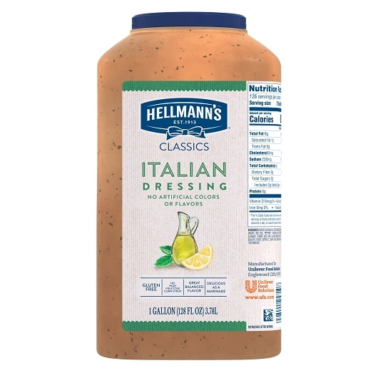 Hellmans Dressing Blue Classic Italian Dressing Bulk, 4 x 1 GA Case - Condiments & Sauces