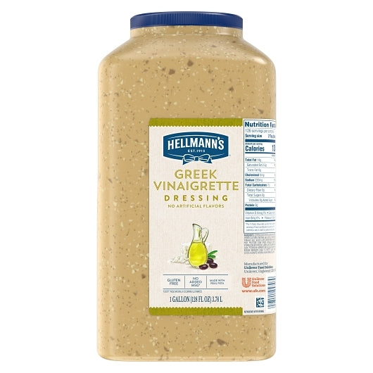 Hellmann's Greek Vinaigrette Dressing Bulk, 4 x 1 GA Case - Condiments & Sauces