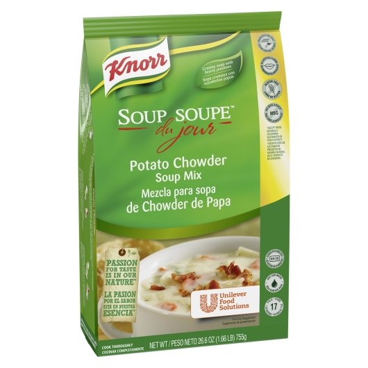 Knorr Soup Du Jour Potato Chowder Mix, 4 x 26.6 oz Case - DOT product image 8