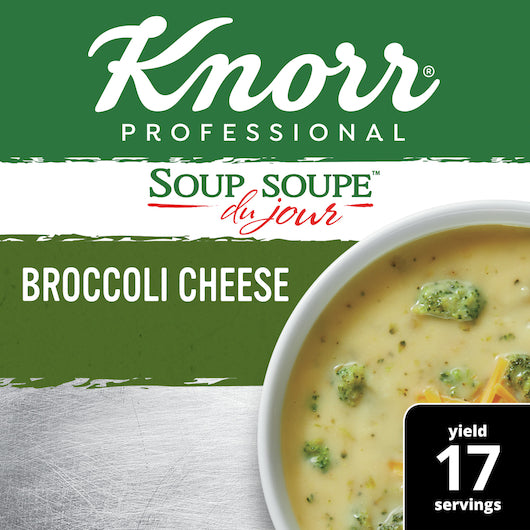 Knorr Soup du Jour Broccoli Cheese, 4 x 21 oz Case - Prepared Foods