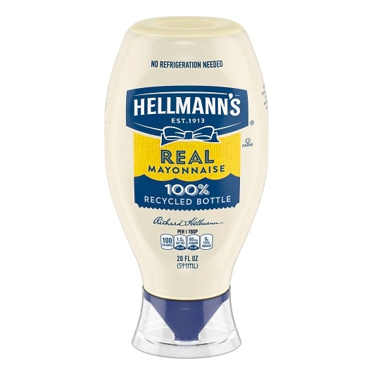 Hellmanns Real Mayonnaise Squeeze Bottle Real Mayonnaise Bottle, 12 x 20 fl oz Case - DOT product image 4