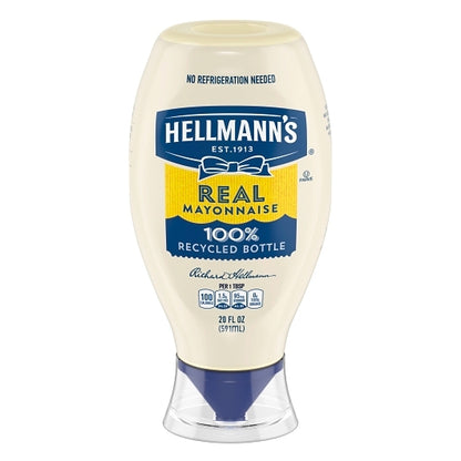 Hellmanns Real Mayonnaise Squeeze Bottle Real Mayonnaise Bottle, 12 x 20 fl oz Case - DOT product image 4