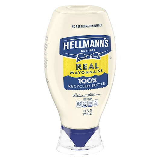 Hellmanns Real Mayonnaise Squeeze Bottle Real Mayonnaise Bottle, 12 x 20 fl oz Case - DOT product image 8