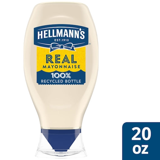 Hellmanns Real Mayonnaise Squeeze Bottle Real Mayonnaise Bottle, 12 x 20 fl oz Case - DOT product image 2