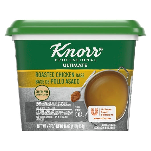 Knorr Professional Gluten Free Chicken Base Bouillon, 6 x 1 lb Case - DOT product image 3