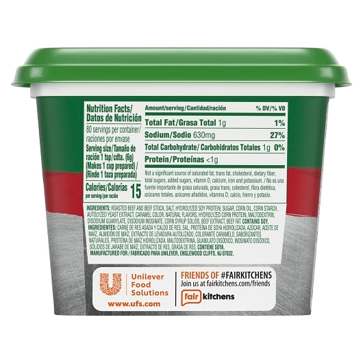 Knorr Gluten Free Beef Bouillon Base, 6 x 1 lb Case - DOT product image 3