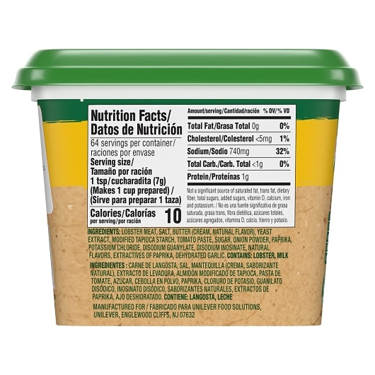 Knorr Ultimate Low Sodium Lobster Base, 6 x 1 lb Case - DOT product image 7