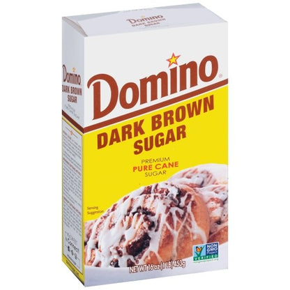 Domino Sugar & Sugar, Dark Brown Sugar Packets, 24 x 1 lb Case - Pantry Ingredients