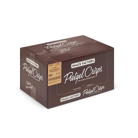 Pretzel Crisps Drizzlers DARK CHOCOLATE, 12 x 5.5 oz Case - DOT product image 2