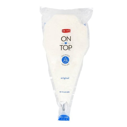 Rich On Top Non-Dairy Original Whipped Topping, 12 x 1 lb Case - Bakery & Desserts