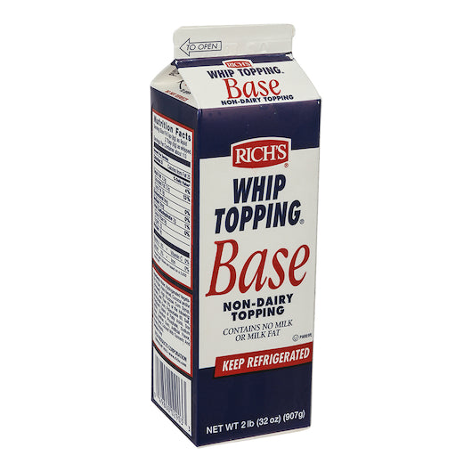 Rich's Non-Dairy Whip Topping Base, 12 x 2 lb Case - Bakery & Desserts