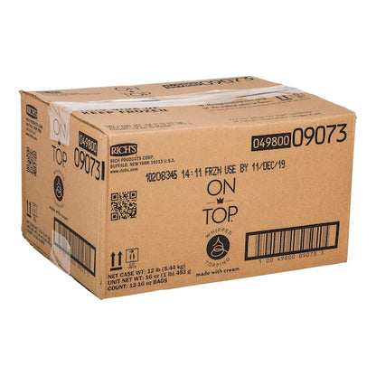 On Top Whipped Topping With Cream, 12 x 1 lb Case - DOT product image 5