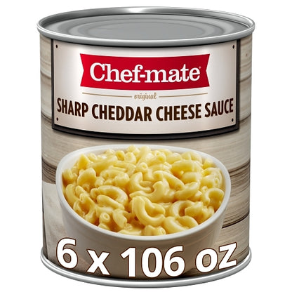 Chef Mate Sharp Cheddar Cheese Sauce, 6 x 105.82 oz Case - Condiments & Sauces