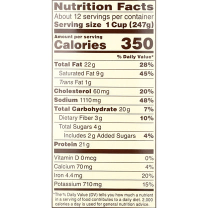 Chef-Mate CHILI ORIGINAL CARNE WITHOUT BEAN, 6 x 6.614 lb Case - DOT product image 8