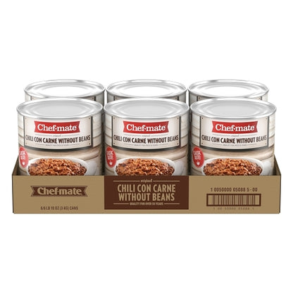 Chef-Mate CHILI ORIGINAL CARNE WITHOUT BEAN, 6 x 6.614 lb Case - DOT product image 5