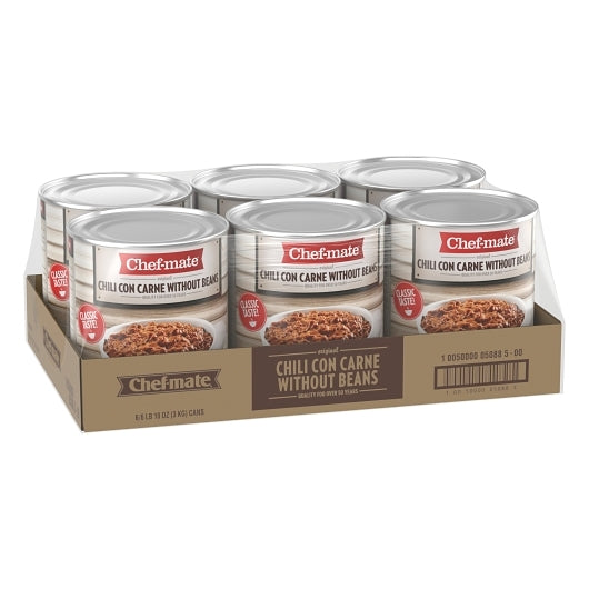 Chef-Mate CHILI ORIGINAL CARNE WITHOUT BEAN, 6 x 6.614 lb Case - DOT product image 6